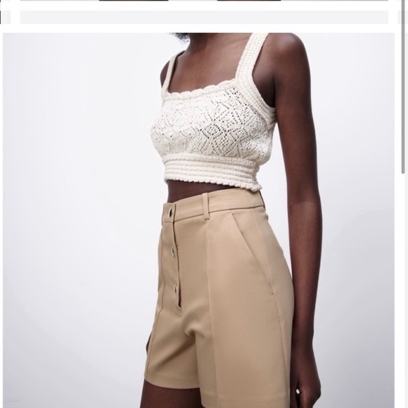 NEW Zara tan shorts - Picture 8 of 10